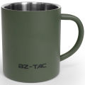 N Double Wall Coffee Mug Stainless Steel Matte  Green Water Mug Insulated with Handle for Camping Picnic Outdoors 300/450ml. 