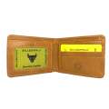 Bull and Buffalo Leather Wallet - Dollar Size - Premium Quality. 