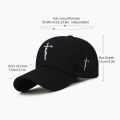 Unisex Graffiti Baseball Cap Hiphop Outdoor Sun Hat Adjustable Cross Embroidery Baseball Cap for Men Women. 