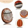 8 Key Mini Wooden Kalimba High Quality Exquisite Finger Thumb Piano Marimba Musical Good Accessory Pendant Gift. 