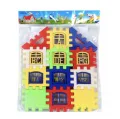 24pcs/lot Baby Paradise House spelling puzzled plastic blocks City DIY Creative Model Figures Educational Kids Toys. 