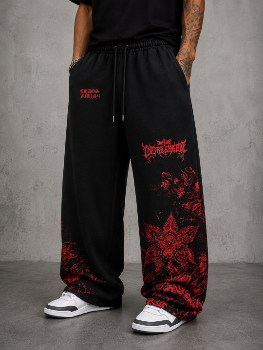 The Vintage Clothing Oversized Wide Leg Baggy Trousers for Men