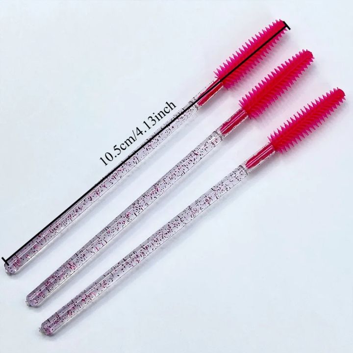 50pcs%20Crystal%20Silicone%20Eyelash%20Brush%20Eyebrow%20Wands%20Applicator%20Makeup%20Brushes%20Eyelash%20Extension%20Spoolie%20Microbrush%20Cosmetics%20Tool%20-%20Image%204