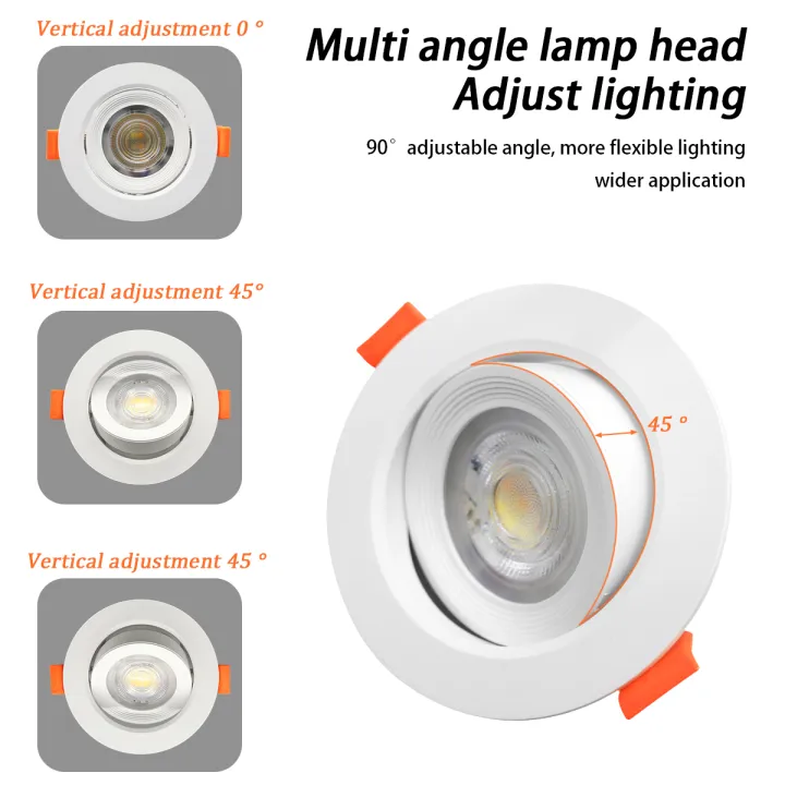 1-10pcs%20LED%20Change%20Color%203%20CCT%203000K%204000K%206000K%20LED%20Ceiling%20Spotlight%20Embedded%20Light%207W%20AC%20110V%20220V%20Adjust%2090&deg;%20Lighting%20Spot%20-%20Image%206