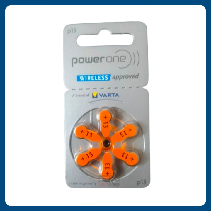 Power One P13 Hearing Aid Battery