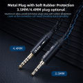 KBEAR ST12 IEM Cable 8 Core Silver-Plated Upgraded Cable With 3.5/4.4mm Plug Optional 2PIN/QDC/MMCX For KZ Earphone HIFI Headset. 