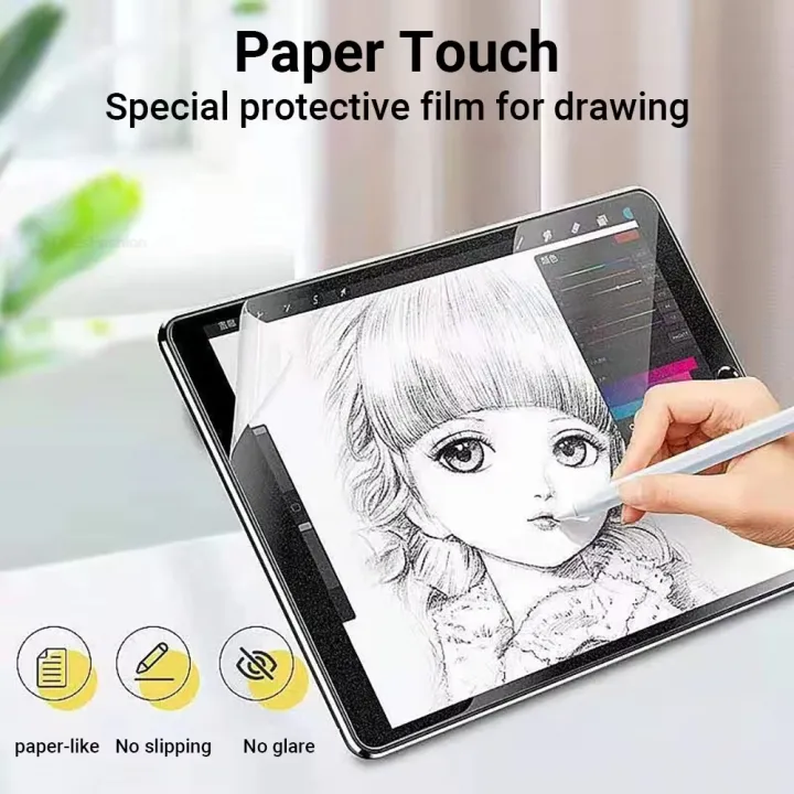 Paper%20Feel%20Like%20Screen%20Protector%20For%20Samsung%20Galaxy%20Tab%20S7%20S8%20S9%20S10%20Plus%20Ultra%20FE%20S6%20Lite%20Samsung%20Tab%20A8%20A9%20A7%20No%20Glass%20-%20Image%203