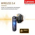 Lenovo EA110 Wireless Headset Bluetooth 5.4 Intelligent Touch Control Headphones Long Lasting Battery Life Support Android ISO. 