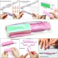 6Pcs/Set Professional Nail Files Manicure Sets Polishing Sanding Buffer File Pedicure Tool Cuticle Pusher Nail Brushes Accssory. 