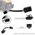 7" / 5.75" H4 LED Headlight Wire Harness Adapte For Harley Touring Trike Road King FLHR FLHTP FLHX 2014 2015 Headlamp Wire Plug.