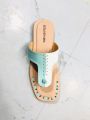 Premium Quality Ladies Fashionable Flat Sandal | Girls Fashionable Simple Slipper |  One Bolt. 