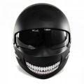 1pc Evil Teeth and Tongue Motorcycle Helmet Fuel Tank Stickers Racing Body Window Funny Decoration Universal Vinyl Decals. 