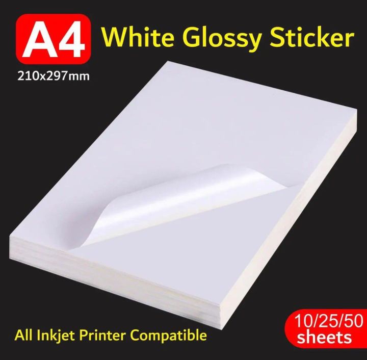 A4 sticker sheetsfor inkjet printer self adhesive