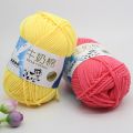 Ready to ship (milk)5/ply crochet knitting yarn cotton wool soft milk fiber 5 pies/50 colors. 