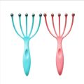 Head Massager Scalp Neck Comb Roller Five Finger Claws Steel Ball Hand Held Relax Octopus Head Massager. 