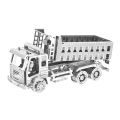 3D Metal Puzzle Mixer Truck Engineering Vehicle DIY Handmade Assembly Model Jigsaw Puzzle Toys For Adult Kids. 