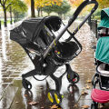 Baby Stroller 3 in 1 Raincoat Thickened Transparent EVA Vision Rain cover For Doona & FooFoo Baby Stroller Accessories.