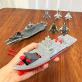 Aircraft carrier battle plan launchable fighter with 6pcs children  combat children boy toys Christmas . 