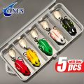ANFS 5pcs Mini Frog Soft Bait- Artificial Lifelike Fishing Lures, Bionic Sequin for Freshwater and Saltwater Fishing. 