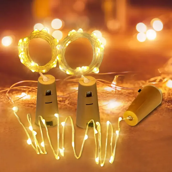 Led2m String Bottle Lights With Cork Garland Bottle Copper Wire ...