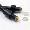 Black Flexible Tube Shower 304 Grade Stainless Steel 304 Hose Pipe/Hand Shower Tube/Health Faucet Pipe Jet Spray Tube Muslim shower pipe bidet toilet shower Black). 