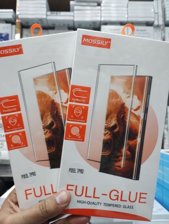 For Google PIXEL 7 PRO & PIXEL 6 PRO. Mossily Anti-drug, fingerprint unlock Full Glue high quality temper glass protector.