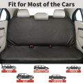Waterproof Car Rear Back Seat Cover Black Pet Dog Protector Universal. 
