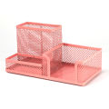 Mesh Desk Organizer Metal Office Storage Box with Compartment Stationery Holder Office Supplies. 
