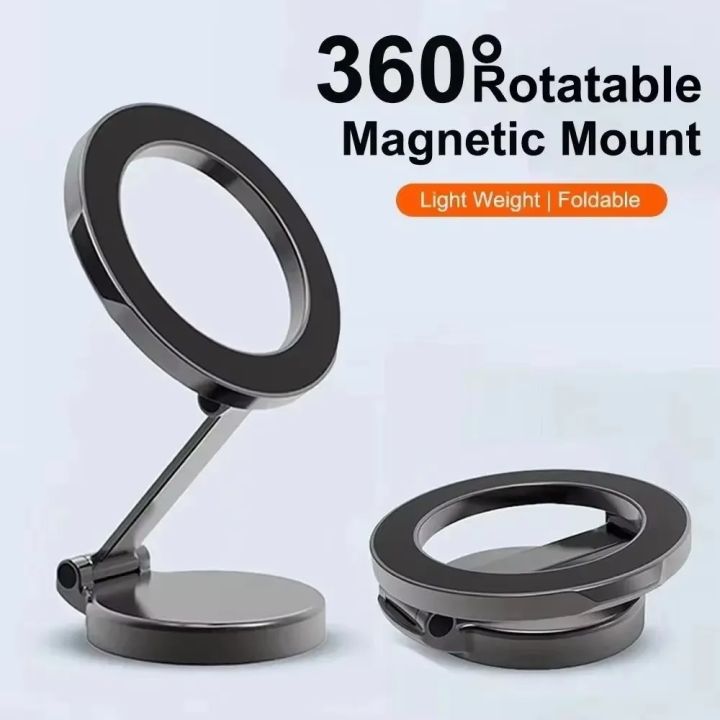 Strong Magnetic Cell Phone Holder Car 360° Swivel Adjustable Back Sticker Holder for Magsafe IPhone 15   Universal