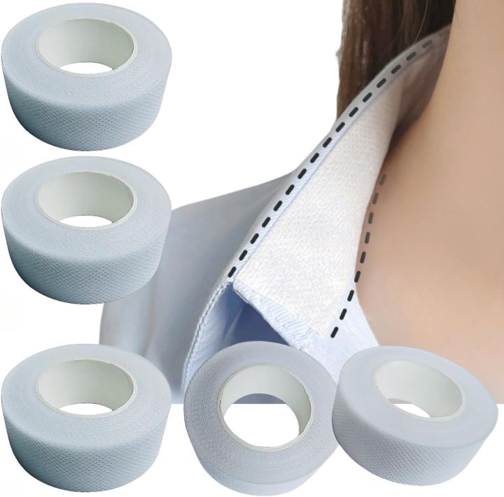 30M  Collar Protector Sweat Pads, Self-adhesive Shirt Collar Protector Absorbent Sweat Shields Pad for Hat Shirt