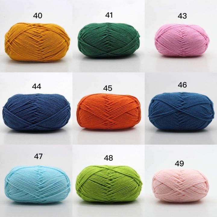 %F0%9F%87%B9%F0%9F%87%ADThai%20(YM)%20milk%20cotton%20yarn%204ply/%2050%20color,%20weight%2050g,%20yarn%20for%20creating%20beautiful%20clothes%20pattern%20-%20Image%206