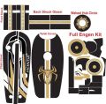 complete 70cc bike chain cover engine and fornt shock sticker MULTI COLOR. 