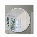 60 x 60 cm Round Mirror White/Modern Bathroom Wall Mirror Extra Large Decorative Vanity Mirror, Entranceway, Lavatory, Living Room etc. 