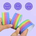 1pcs Rainbow Balls Sticky Balls Rolling Glue Stress Reducing Sticky Tape Relaxing Toys Handmade DIY Making. 