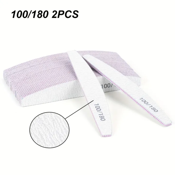 Half%20Moon%201/2/5/10/25/50Pcs%20Professional%20Nail%20File%20Lima%20100/180%20Grit%20Professional%20Sandpaper%20Cuticle%20Remover%20Buffer%20Files%20Manicur%20-%20Image%202