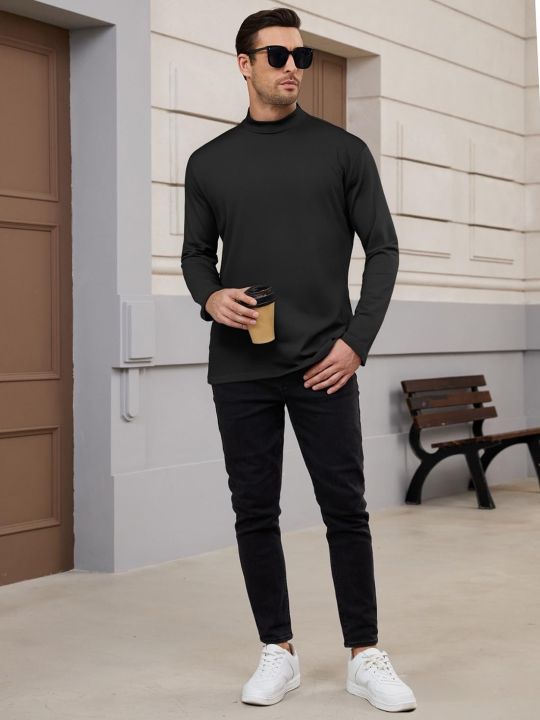 REXO%20Luxury%20Men's%20Highneck%20Shirt%20%7C%20Soft%20Cotton%20Mock%20Neck%20Long%20Sleeve%20T-Shirt%20%7C%20Winter%20Inner%20Wear%20Pullover%20%7C%20REXO%20-%20Image%202