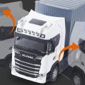 1:50 Trucks Models Cars Toys with Light Music Miniature Container Truck Tires Vehicles Kids Children's Day .