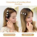 Elegant Korean Pearl Hair Clip, Fashionable Bangs Accessory. 