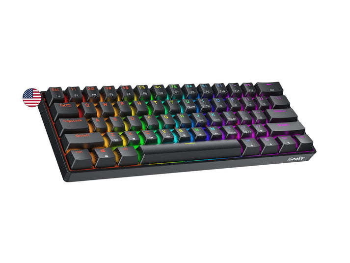 HP Original GK321 Compact 60% Layout RGB Gaming Mechanical Keyboard ...