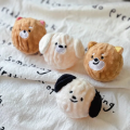 Squeaky Puppy Ball Toy - Spiked Bouncing Chew for Teeth Cleaning, Interactive Pet Toy for Small Dogs & Cats (Poodle/Bichon).