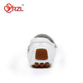 YRZL Shoes Men Handmade PU Leather Loafer Casual Driving Flats Slip-on Shoes Luxury Comfy Moccasins White Loafers Shoes for Men.