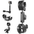 TELESIN Motorcycle Bike Monopod Bicycle Handlebar Panoramic Mount Invisible Selfie Stick Bracket for GoPro Hero DJI Insta360. 