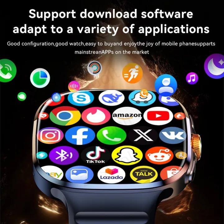 Original M99 Smartwatch with 2.4 Inch AMOLED Screen 4G/5G SIM Card Slot ...