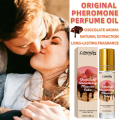 Lemonfay Chocolate Strawberry Mousse Cake Pheromone Perfume Oil - 15ml Long-Lasting Gourmand Fragrance, Portable Roll-On Scent.