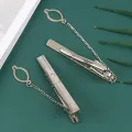 1Pc New Men Silver Necktie Tie Clip Stainless Steel Plain Clasp Bars Pins Clips. 