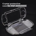 DATA FROG PSP Case Crystal Clear Hard Shell Protective Cover for PSP 1000 2000 3000 Console Travel Carrying Case. 