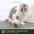 IQ Treat Ball Dog Treat Dispenser Toy Ball Interactive Dog Toy - 4" Dog Food Toy Stimulation Pet cat leakage toy Slow Feeder. 