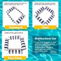 Inflatable Four Tubes Pool Float Durable PVC Floating Bed Comfort Water Raft for Outdoor Water Activities.
