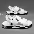 Men's Slippers Summer New Sandals EVA Light Adult Thick-soled Beach Shoes Non-slip Open-toe Sandals  for Outdoor. 