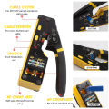 HOMEFISH 6088 Multifunctional CRIMPER Through-Hole Wire Crimper 8P6P Dual-Use Pliers for RJ45 Punch-Down RJ45 Crystal Head.